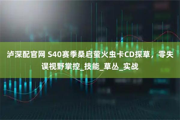 泸深配官网 S40赛季桑启萤火虫卡CD探草，零失误视野掌控_技能_草丛_实战