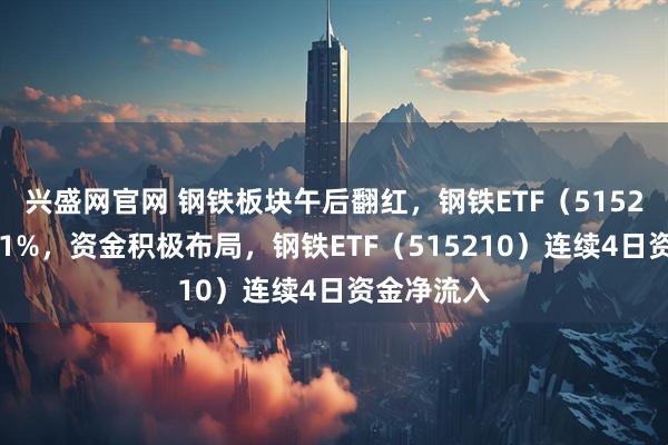 兴盛网官网 钢铁板块午后翻红，钢铁ETF（515210）涨超1%，资金积极布局，钢铁ETF（515210）连续4日资金净流入